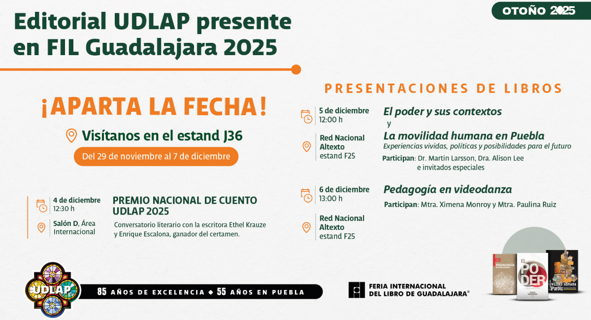 La UDLAP regresa a la Feria Internacional del Libro de Guadalajara para ...