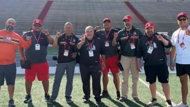 Staff de Aztecas UDLAP en capacitación con New Mexico Lobos en Estados Unidos.